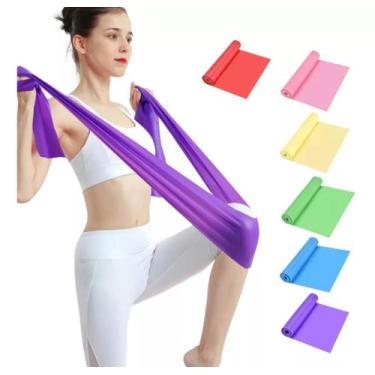Imagem de Faixa Elástica para Exercícios Top House - Cores Sortidas, Colorido, Ú