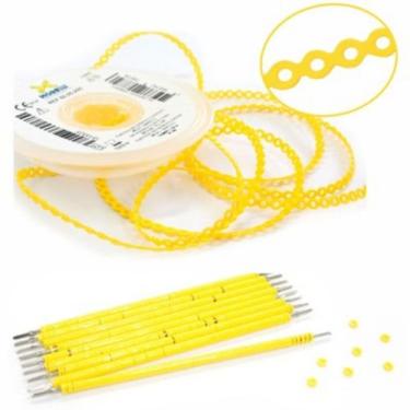 Imagem de Kit 10 elastic bengala amarelo + 1 corrente amarelo médio 1,5m - Morel
