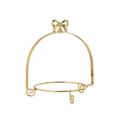 Imagem de Ioensy Suporte para bolo, suporte para cupcake, bandeja para servir festas, suporte para servir simples, exibição de mesa de sobremesa para enfeite de festa, Ouro, Camada única