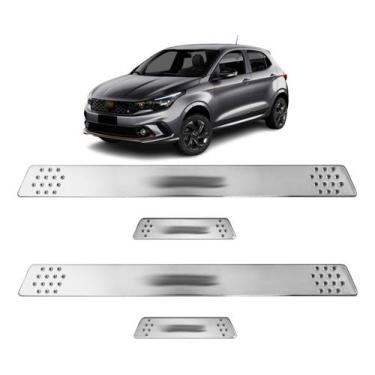 Imagem de Soleira para Porta Lateral Tuning Esportiva para carros 4 Portas (ABS)