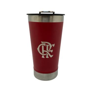 Imagem de Copo Térmico 500Ml c/ Abridor Flamengo Futebol Licenciado - Cebola e T