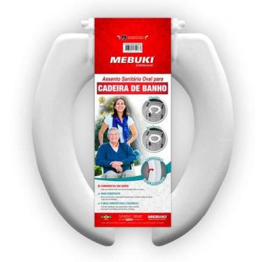 Imagem de Assento Sanitário Oval Aberto para Cadeira de Banho - MEBUKI