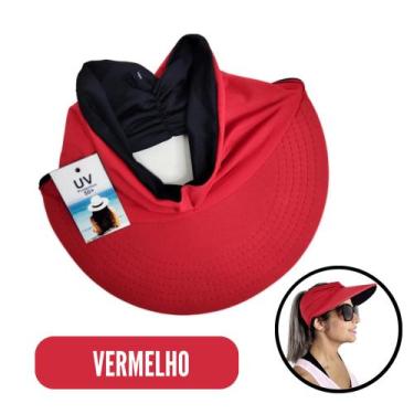 Imagem de Viseira Turbante Feminina Dupla Face Proteção Uv50+ Moda Praia - Monte