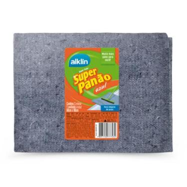 Imagem de Super Pano de Chão Azul 60x90 Alklin - Lion Multilimp