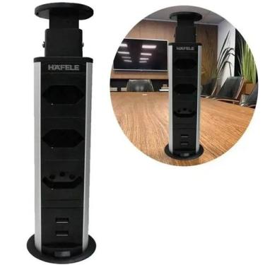 Imagem de Torre de 3 Tomadas com 2 USB 20A Bivolt Power Plug 822.91.121 Hafele