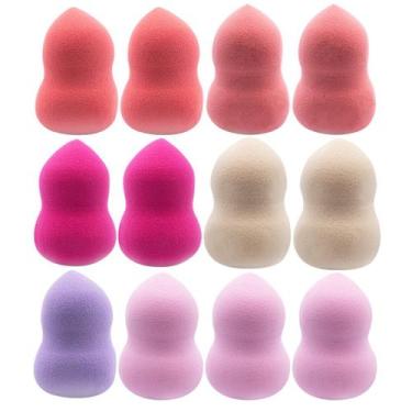 Imagem de Kit 12 Esponjas para Maquiagem Base Corretivo Pó Corpinho - Arte Seduç