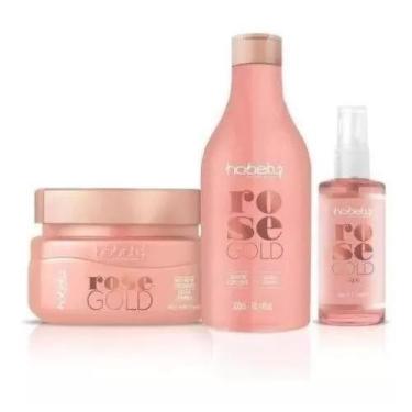 Imagem de Hobety Kit Rose Gold Shampoo Mascara e Finalizador