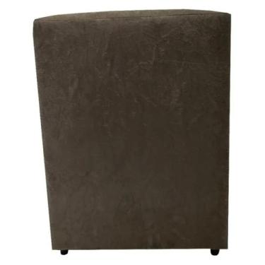 Imagem de Assento De Puff Cadeira Decoração Banco Grande em Suede 45 X 34 Cm - B