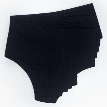 Imagem de Kit 5 Calcinha Cós Alto De Alta Compressão Pós Parto Feminina - Empóri