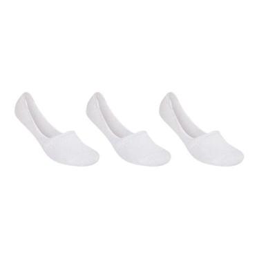 Imagem de Kit 3 Pares de Meia Selene Sapatilha Invisível Masculino - Branco, Bra