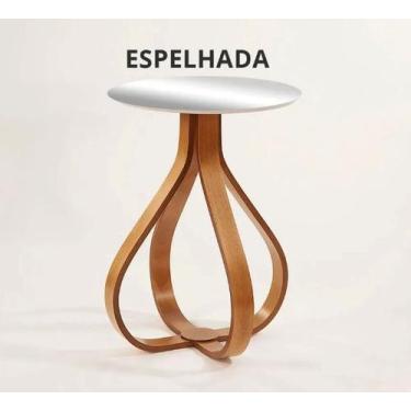 Imagem de Mesa Lateral Espanha Espelhada 70 Cm De Altura Individual - Gran Decor