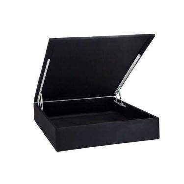 Imagem de Base para Cama Box Casal Physical l com Baú (39x138x188) Preta - Ortob