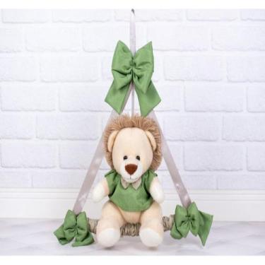 Imagem de ENFEITE DE PORTA LEÃO PROVENCE 18cm - PORTA MATERNIDADE - CKD CONFECÇÕ