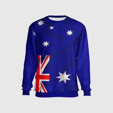 Imagem de Blusa Moletom Sem Capuz Austrália Copa Esporte Confortável - Bueno Sto