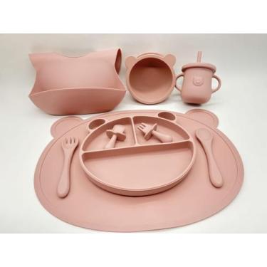 Imagem de Kit de Alimentação Infantil Formato de Urso 9 Peças - SE505 - BUBULE S