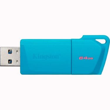 Imagem de Pendrive Kingston Datatraveler Exodia M 64GB USB 3.2 Gen 1 - Turquesa 
