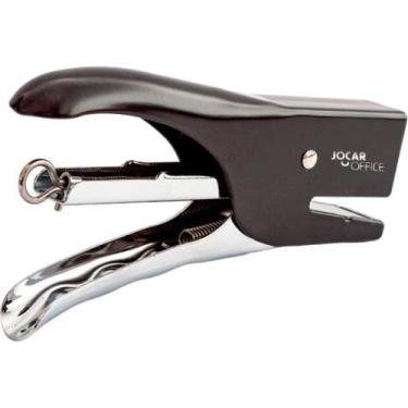 Imagem de Grampeador Alicate Jocar Metal Preto 25 Folhas 26/6 - Leonora