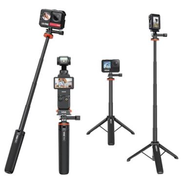 Imagem de UURig TP-08 51 cm Mini Tripé Extensível GoPro Portátil Selfie Stick Tripé de Câmera para GoPro Max Hero 11 10 9 8 7 6 5 4 3 3+ 2 1 Session