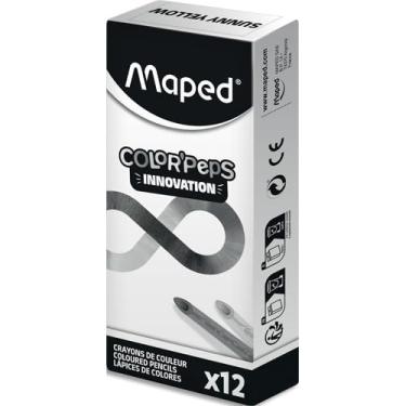 Imagem de Lápis de Cor ColorPeps Infinity Amarelo, Caixa com 12 Unidades, Maped
