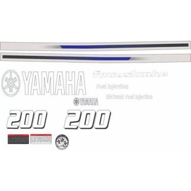 Imagem de Kit Adesivos - Yamaha 200 Hp Four Stroke Para Motor De Popa - SPTS