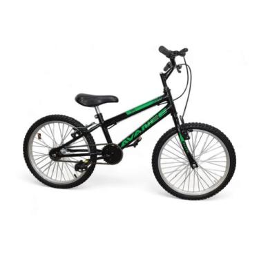 Imagem de Bicicleta Infantil Aro 20 Avance SX Freios V-brake, Preto, Verde