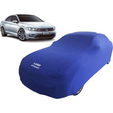 Imagem de Capa Para Cobrir Carro Vw Novo Passat Tsi Tecido Helanca - Mz, Azul