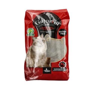 Imagem de Areia Sanitária Higiênica Gatozim Extra Fina 4kg Tezopet