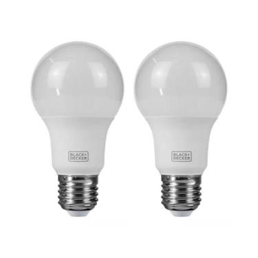 Imagem de Kit 2 unidades - black & decker lâmpada led bulbo a60 9w 4000k 100-240