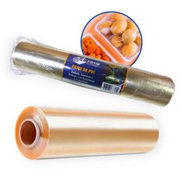 Imagem de Bobina Rolo Plástico Filme PVC Refil CH Films - 38cm x 300m 38x300 - U