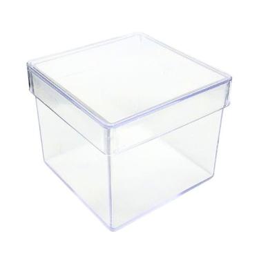 Imagem de 10 Caixinha Acrílica Transparente 5x5 - Lembrancinha / Festa - M&Ca Pl