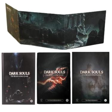 Imagem de Steamforged Games Dark Souls RPG Book Bundle: Core Book, The Tome of Strange Beings, and GM Screen (3 Items)