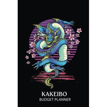 Imagem de Kakeibo Budget Planner: Dragon, Dragon Japanese Sakura, Japan | Kakeibo Journal | Monthly and Weekly Household Budget Tracker for One Year | Personal Financial Organizer