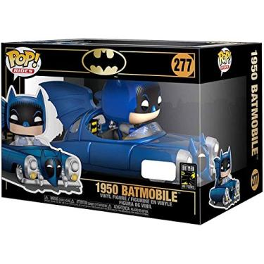 Imagem de Funko Pop! Rides: Batman 80th - Blue Metallic 1950 Batmobile Vinyl Figure, Amazon Exclusive