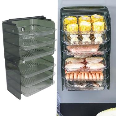 Imagem de Organizador de Rack de Cozinha Prateleira de Armazenamento Montada na Parede de Várias Camadas para Despensa de Cozinha