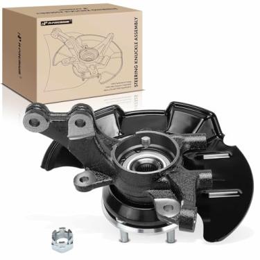 Imagem de A-Premium Junta de direção dianteira e conjunto de cubo de rolamento de roda compatível com Hyundai Elantra 2007-2012, ABS de 4 rodas, lado esquerdo do motorista