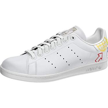 Imagem de adidas Originals Tênis feminino Stan Smith (End Plastic Waste), Branco/Halo Marfim/Branco, 9.5