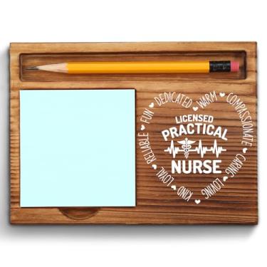 Imagem de Licenciado Prático Enfermeira Sticky Note Holder, Licenciado Prático Enfermeira LPN Semana Agradecimento, Licenciado Prático Enfermeira Escritório Decoração de Bloco de Notas Autoaderente ZSS73