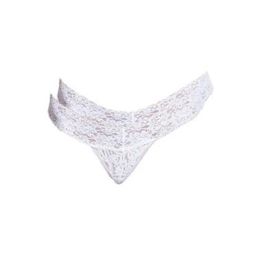 Imagem de Kit com 2 Calcinhas Fio Dental Hope L 37730, Branco, M