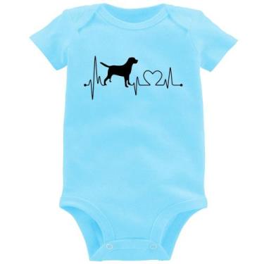 Imagem de Body Bebê Cachorro Batimentos Cardíacos - Foca na Moda, Azul bebê, G