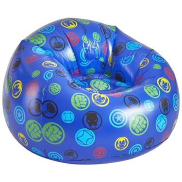 Imagem de Cadeira inflável portátil para jogos Marvel Avengers, assento infantil divertido e confortável, ideal para salas de jogos e decoração de quarto
