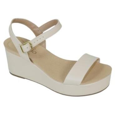 Imagem de Sandália Beira Rio Anabela Salto Médio Feminina 8407.135-Feminino