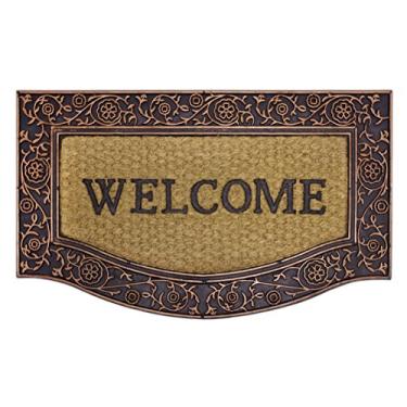 Imagem de Tapete Fibra de Coco Welcome Kapazi Marrom