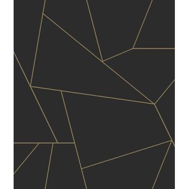 Imagem de Papel de parede preto e dourado brilhante, RMK12809PL