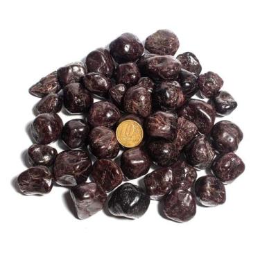 Imagem de 1 kg Granada Rodolita com Asterisco Rolado M 20 a 35mm TipoB - Cristai