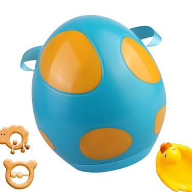 Imagem de Organizador de brinquedos de banho para crianças, caixa de armazenamento de brinquedos de banho | Caixa fofa organizadora de brinquedos para banheira infantil - Suporte de brinquedo para banheira de c