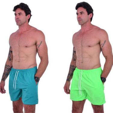 Imagem de Short Masculino Dry Fit Tectel Liso Sarja Premium Treino Mauricinho - 