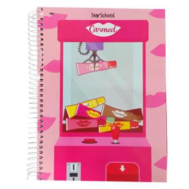 Imagem de Caderno Espiral Capa Dura 1 Matéria 80 Fls Carmed Com Estojo - Star Sc