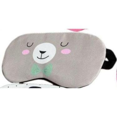 Imagem de Máscara Olhos Dormir Fofa Gatinho Ursinho Descanso Cilhos Bear - NoBra
