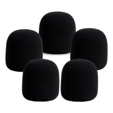 Imagem de Kit 5 Espumas Protetora Para Microfone Tipo Sm58 - IMPORT