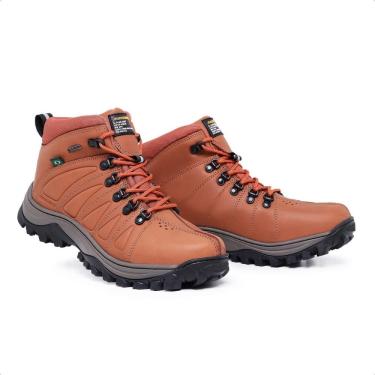 Imagem de Bota Masculina Couro Coturno Aventura Confortável Trilha